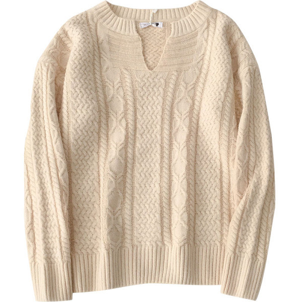 Alkalmi női pulóver V-nyakú és hosszú ujjú öt színben