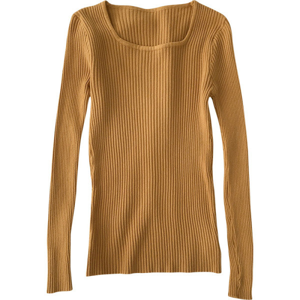 Bluză de damă în șase culori cu decolteu pătrat și mâneci lungi