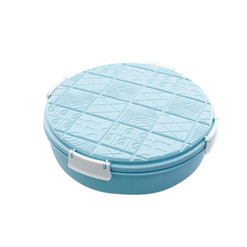 Πλαστικό κουτί με καπάκι πέντε διαμερισμάτων κατάλληλο για καραμέλες, ξηρούς καρπούς και ξηρούς καρπούς σε ροζ και μπλε χρώμα
