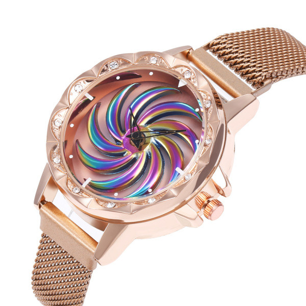 Napi női karóra kövekkel hét színben