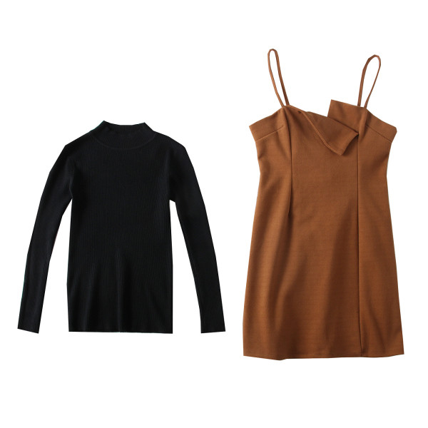 Női pulóver + ruha szett két színben