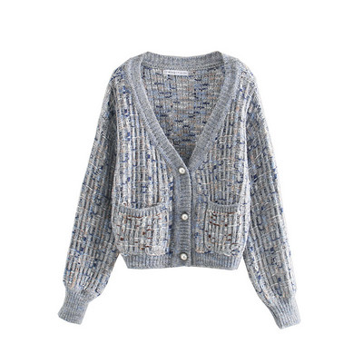 Rövid alkalmi mellény V-nyakkal és gombokkal - gyöngy zöld, kék és szürke színben