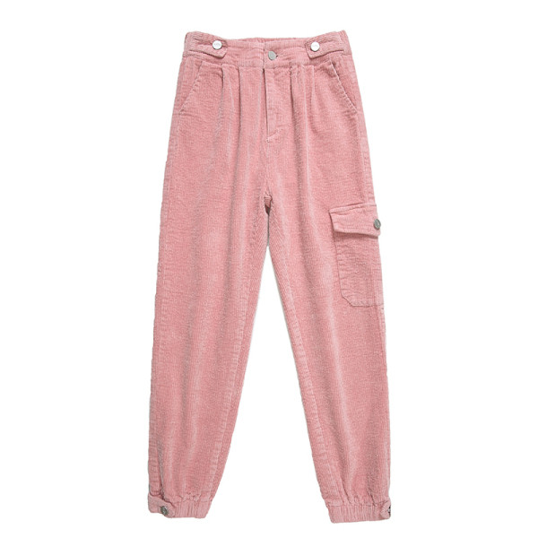 Alkalmi női nadrág zsebekkel, magas derékkal, négy színben