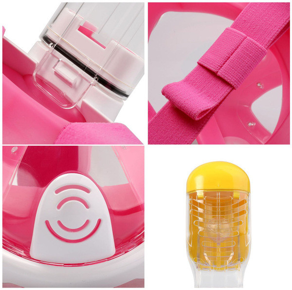 Καταδυτική μάσκα κατάλληλη για άνδρες και γυναίκες σε μαύρο, ροζ, πράσινο, γκρι και μπλε χρώμα