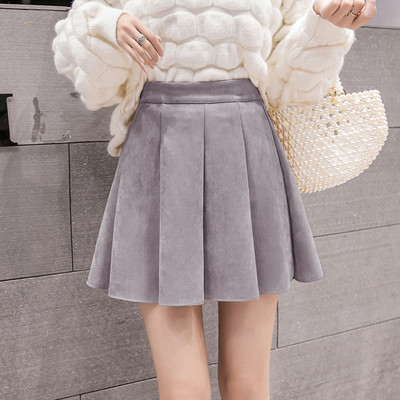 Γυναικεία κοντύ φούστα σε πέντε χρώματα με υψηλή μέση