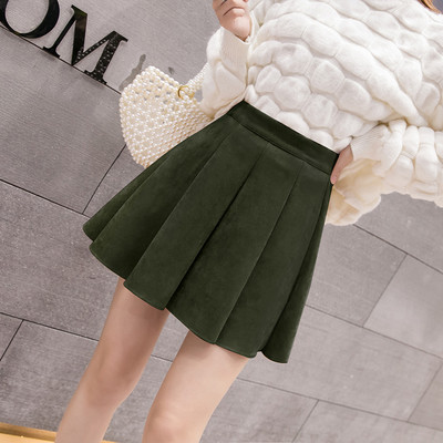 Γυναικεία κοντύ φούστα σε πέντε χρώματα με υψηλή μέση