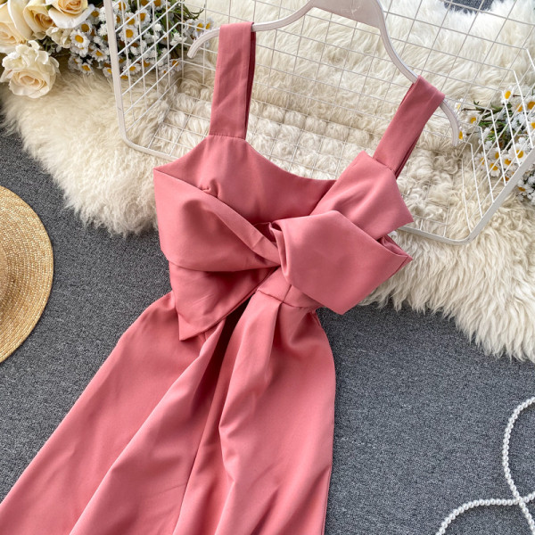 Női hosszú overall széles pántokkal, sárga, rózsaszín és fekete színben