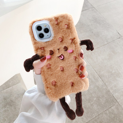 ÚJ 3D plüss karácsonyi tok Iphone 11 Pro Max telefonhoz piros és barna színben