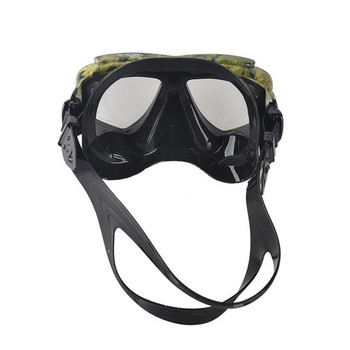 Професионална маска за гмуркане в черен цвят + камуфлаж 