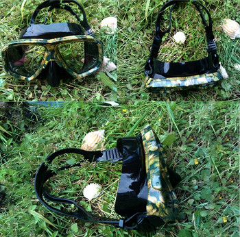 Професионална водоустойчива маска за гмуркане с камуфлажен десен