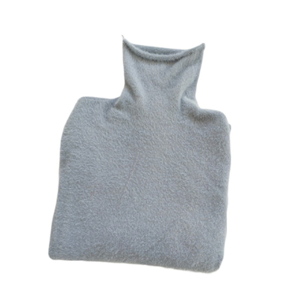 Női plüss pulóver öt színben, magas gallérral és hosszú ujjal