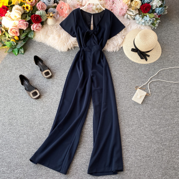 Női hosszú kombiné V-nyakú és rövid ujjú bordó, fekete, kék, narancs és zöld színben