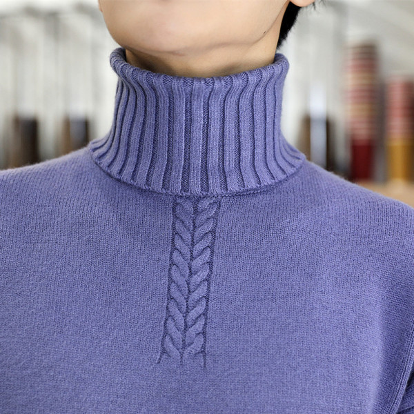 Pulover pentru bărbați în verde, albastru, galben și negru cu guler polo