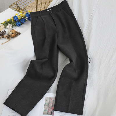 Zsebes női nadrág - egyenes modell fehér, szürke, fekete és barna színben