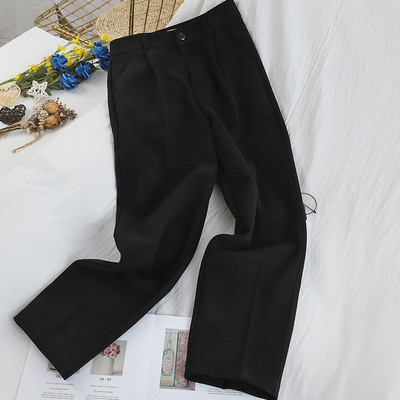 Zsebes női nadrág - egyenes modell fehér, szürke, fekete és barna színben