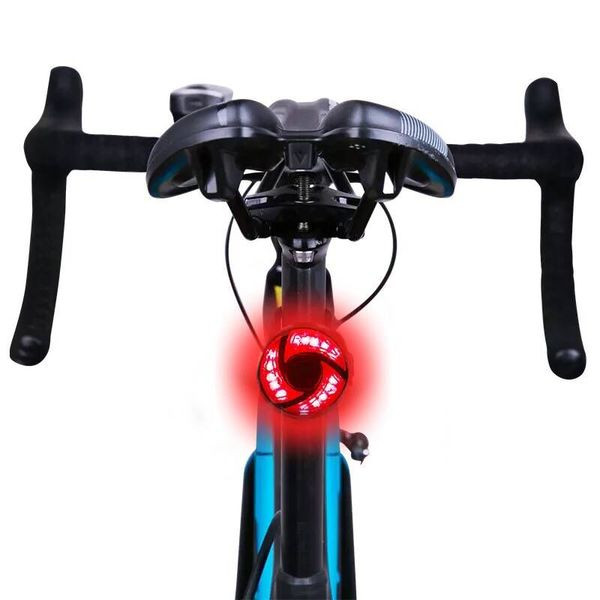 Lampă spate pentru bicicletă cu încărcare USB pentru călătoria nocturnă, într-o formă rotundă, cu lumină roșie