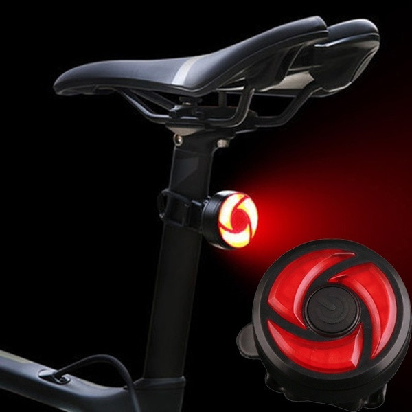 Lampă spate pentru bicicletă cu încărcare USB pentru călătoria nocturnă, într-o formă rotundă, cu lumină roșie