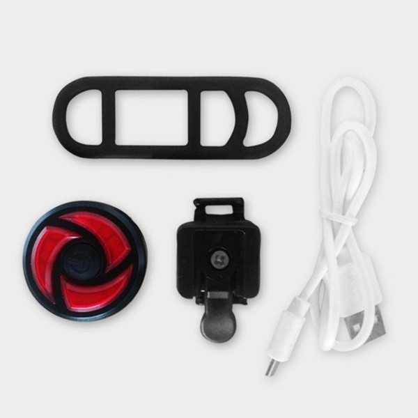 Lampă spate pentru bicicletă cu încărcare USB pentru călătoria nocturnă, într-o formă rotundă, cu lumină roșie