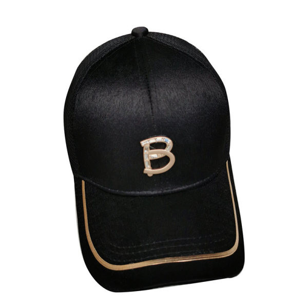 Fényes hatású női baseball sapka fehér, bézs, sárga és fekete színekben