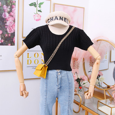 Modern női pulóver rövid ujjal több színben