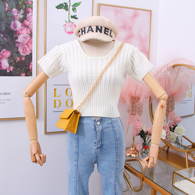 Modern női pulóver rövid ujjal több színben