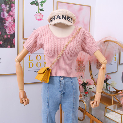 Modern női pulóver rövid ujjal több színben