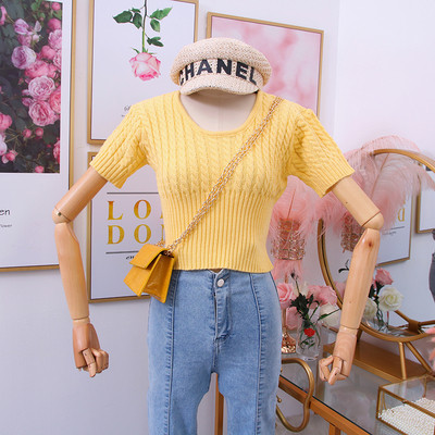 Modern női pulóver rövid ujjal több színben