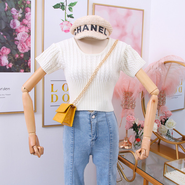 Modern női pulóver rövid ujjal több színben