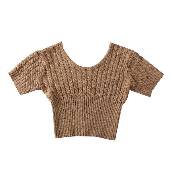 Modern női pulóver rövid ujjal több színben