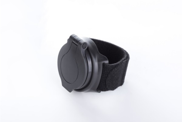 Kerékpározáshoz alkalmas kompakt, záródó kézi tükör fekete színben