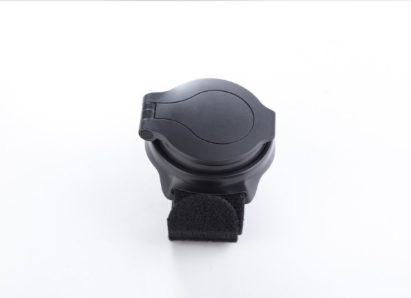 Kerékpározáshoz alkalmas kompakt, záródó kézi tükör fekete színben