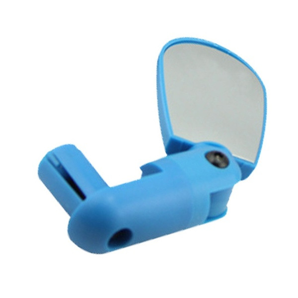 Elforgatható műanyag tükör a biztonságos kerékpározáshoz fekete, piros, sárga és kék színben