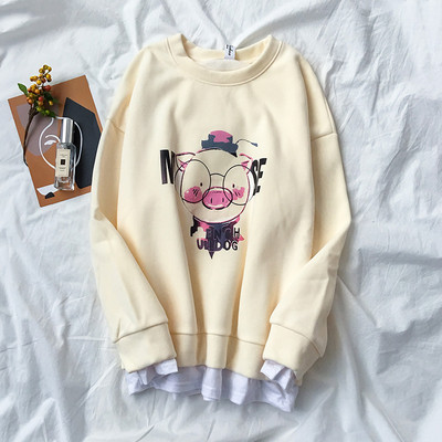 Női blúz zöld, kék és bézs színben, rátéttel és hosszú ujjal