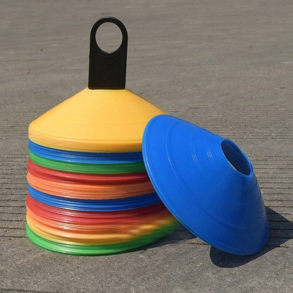 Set 10 obstacole de antrenament fotbal - multicolore