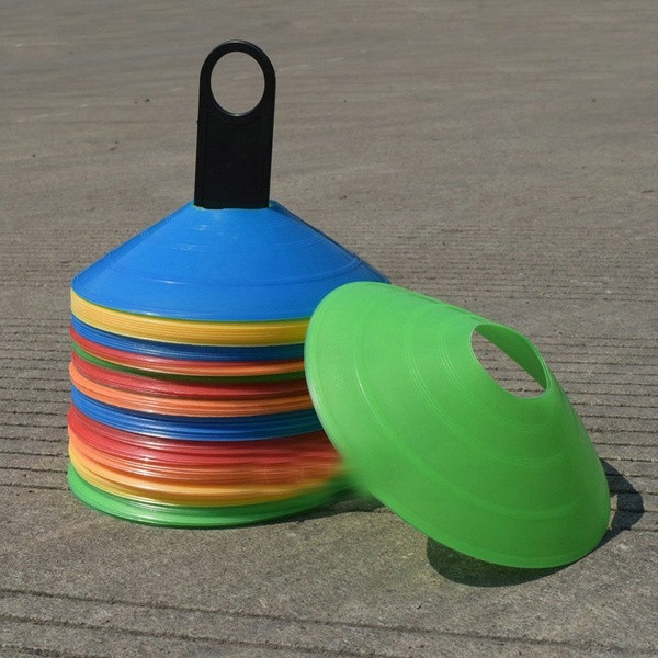 Set 10 obstacole de antrenament fotbal - multicolore