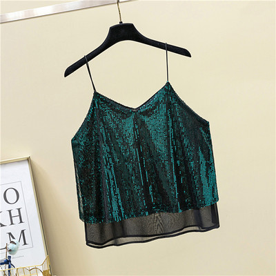 Maieu de damă în patru culori cu paiete și decolteu în V