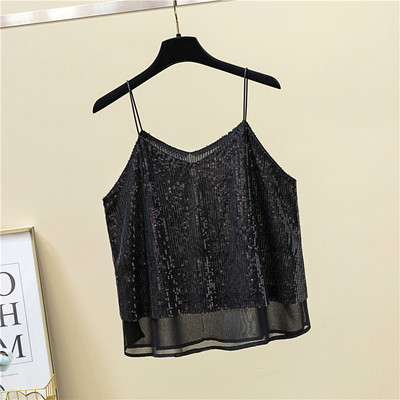 Maieu de damă în patru culori cu paiete și decolteu în V