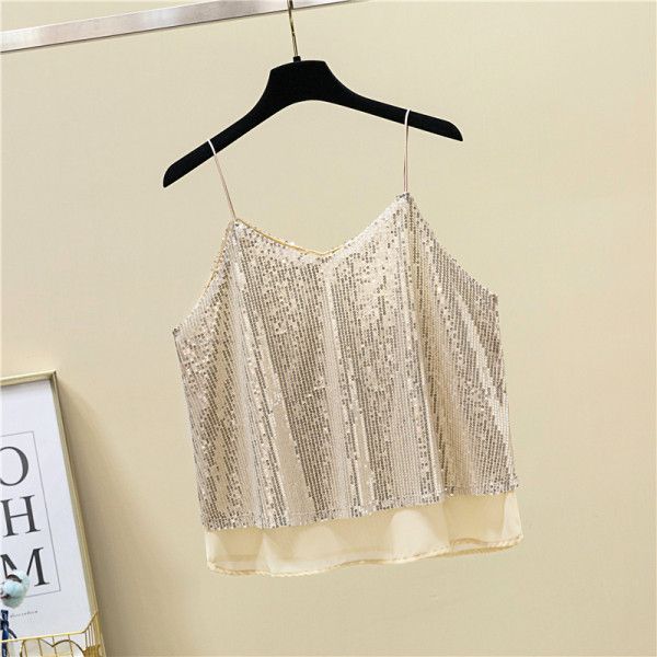 Maieu de damă în patru culori cu paiete și decolteu în V