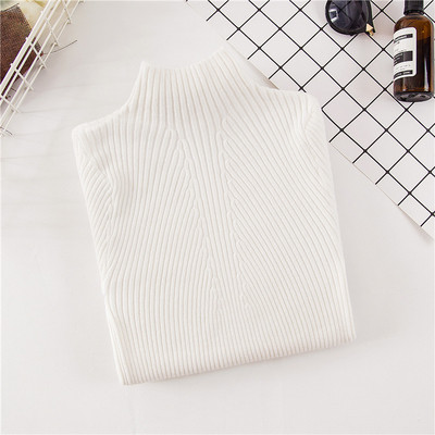 Νέο μοντέλο γυναικείο πουλόβερ σε πέντε χρώματα με υψηλό γιακά και μακρύ μανίκι