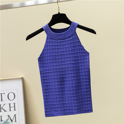 Női felső Slim modell több színben, kerek nyakkivágással