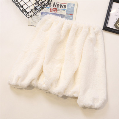 Pulover de pluș de damă în mai multe culori cu decolteu barcă și mâneci lungi