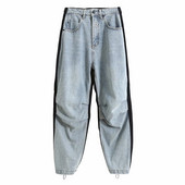 Modern sport és alkalmi női nadrág farmer darabokkal