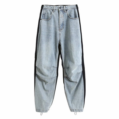 Modern sport és alkalmi női nadrág farmer darabokkal