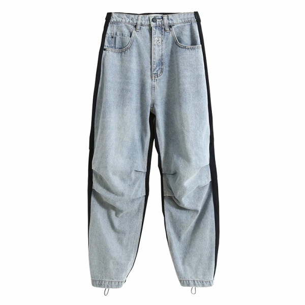 Modern sport és alkalmi női nadrág farmer darabokkal