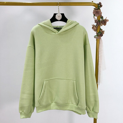 Női alkalmi őszi-téli pulóver béléssel és kapucnival sárga, zöld, kék és fekete színben