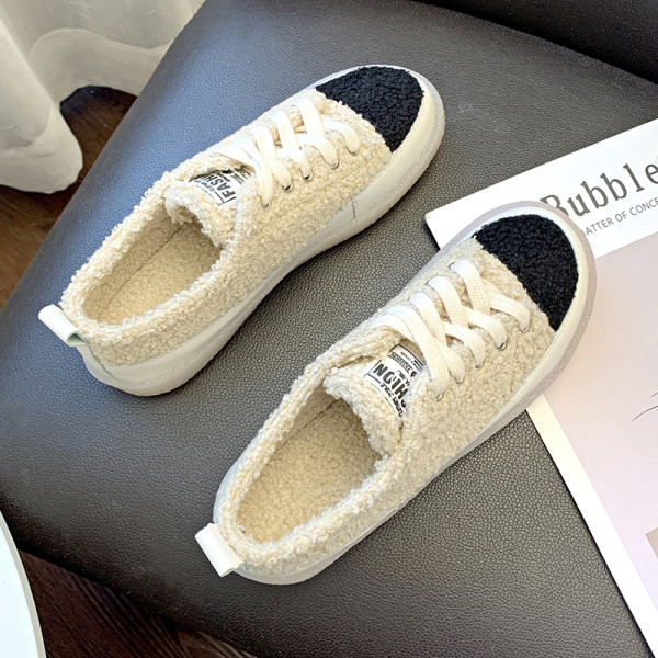 Női alkalmi cipő puha huzattal, lapos talppal, fekete, bézs és barna színekben