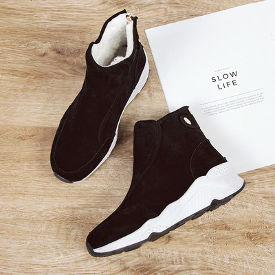 Női őszi-téli csizma puha béléssel, fekete és barna színben