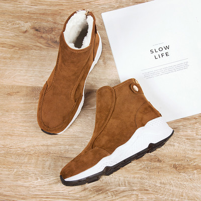 Női őszi-téli csizma puha béléssel, fekete és barna színben