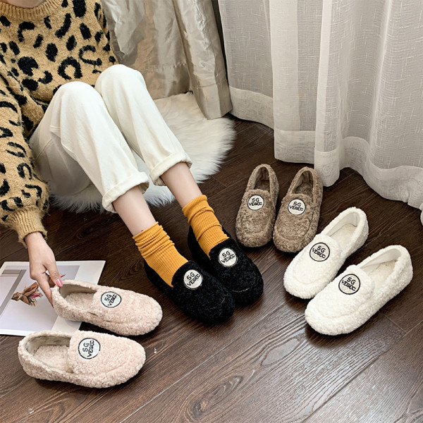 Női őszi-téli alkalmi cipő puha béléssel fekete, bézs, fehér és fekete színekben