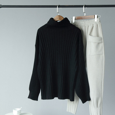 Alkalmi női téli pulóver fehér, fekete és barna színekben